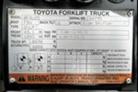 Propane Forklifts  Toyota 8FGU25 (8) 