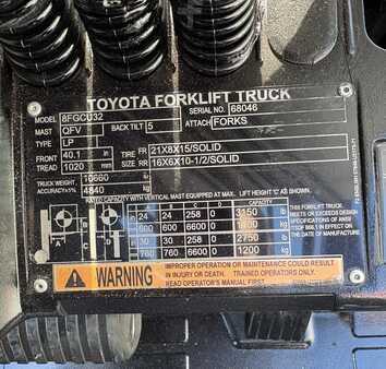 Carretilla elevadora GLP 2019  Toyota 8FGCU32 (10)