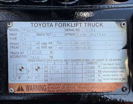 Propane Forklifts 2013  Toyota 7FGU45 (13)