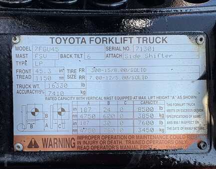 Propane Forklifts 2013  Toyota 7FGU45 (23)