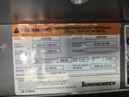 Eléctrica de 4 ruedas 2019  Jungheinrich EKS314A (10)