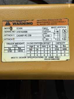 Propane Forklifts 2006  CAT Lift Trucks GC40K (13)
