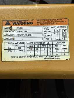 Propane Forklifts 2006  CAT Lift Trucks GC40K (3)
