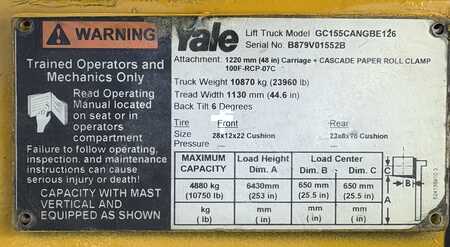 Propane Forklifts 2004  Yale GC155CANGBE126 (23)