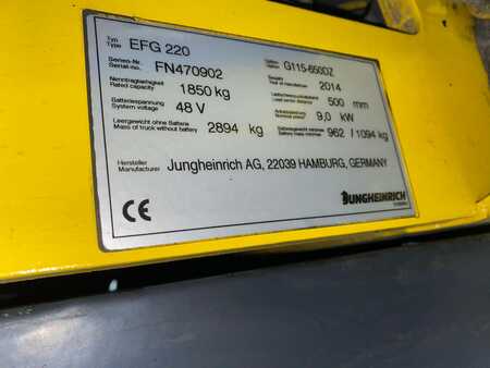 Eléctrico - 3 rodas 2014  Jungheinrich EFG 220  (13) 