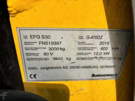 Elektro čtyřkolový VZV 2016  Jungheinrich EFG S30 (16)