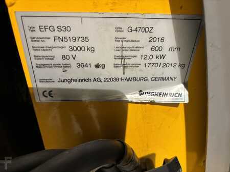 Elektro čtyřkolový VZV 2016  Jungheinrich EFG S30 (15)