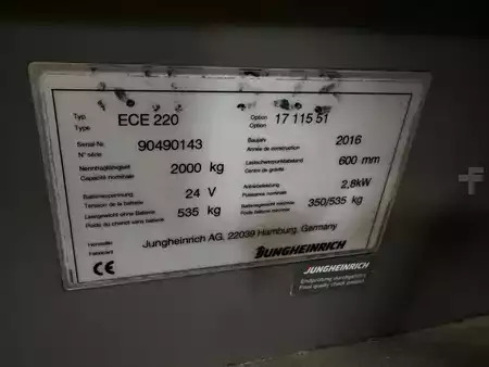 Stapelaars met staplatform  Jungheinrich ECE220 (10)
