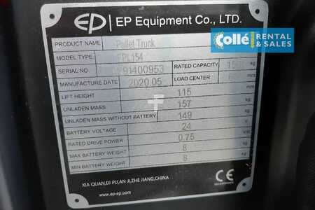 Porta-paletes elétrico 2020  EP Equipment EPL 154 (1500 KG) | 2020 (12)