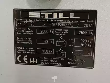 Carrelli elettrici 3 ruote 2018  Still RX 20-20 (10)
