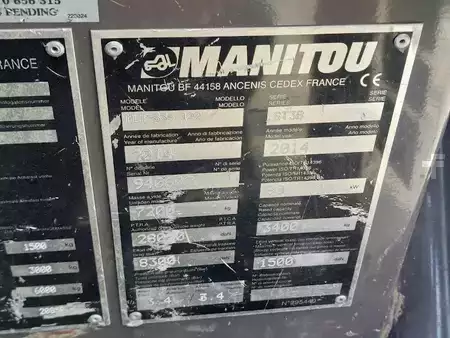 Telescopic forklift rigid 2014  Manitou MLT634 120 ST3B (12)
