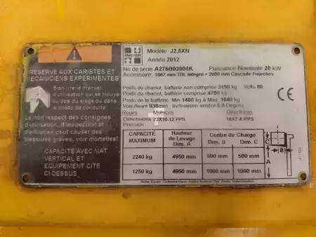 Elektromos 4 kerekű 2012  Hyster J2.5XN (8)
