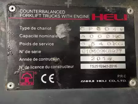 Carrelli elevatori diesel 2015  Heli CPCD40 (9)