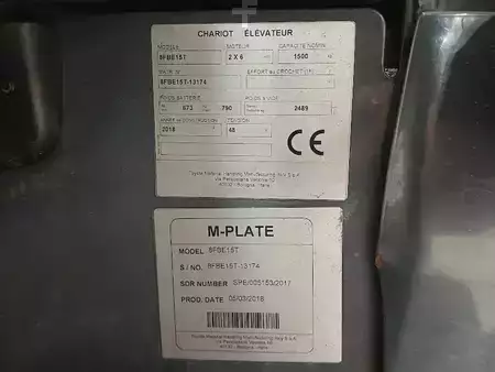 El Truck - 3-hjul 2018  Toyota 8FBE15T (10)