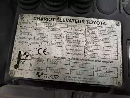 Chariots élévateurs diesel 2017  Toyota 02-8FDF25 (7)