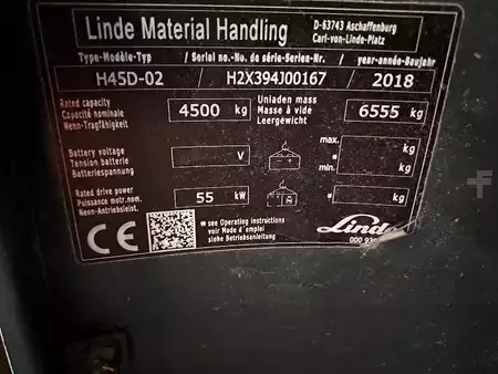 Chariots élévateurs diesel 2018  Linde H45D-02 (10)