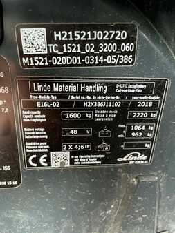 3-wiel elektrische heftrucks  Linde E16L-02 (6) 