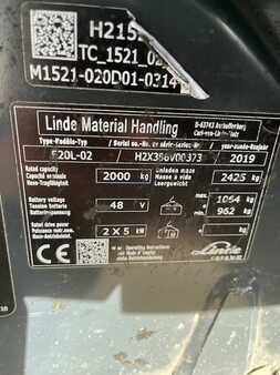 3-wiel elektrische heftrucks  Linde E20L-02 (6) 