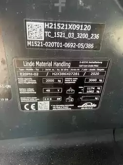 4-wiel elektrische heftrucks 2020  Linde E20PH-02 (7)