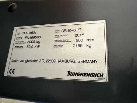 Chariot élévateur gaz 2015  Jungheinrich TFG 550s - nur 1080 Stunden !!! (10)