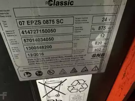 Eléctrica de 3 ruedas 2017  Toyota 7FBEST13 - TRIPLEX 4,3 m - nur 1,98 cm hoch !!! (9)