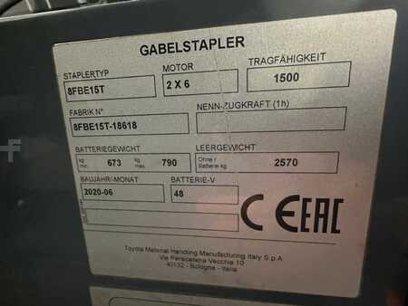 Elektromos 3 kerekű 2020  Toyota 8FBE15T - TRIPLEX 4,3 m (9)