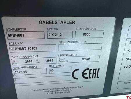 Elektro 4 Rad  Toyota 9FBH80T (9)