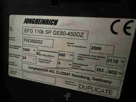 Eléctrica de 3 ruedas 2009  Jungheinrich EFG 110k - TRIPLEX 4,5 m (8)