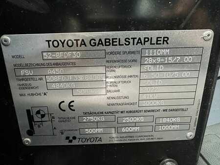 Diesel gaffeltruck 2022  Toyota 52-8FDF30 - TRIPLEX - NEUWERTIG - 50 Stunden !!! (10)