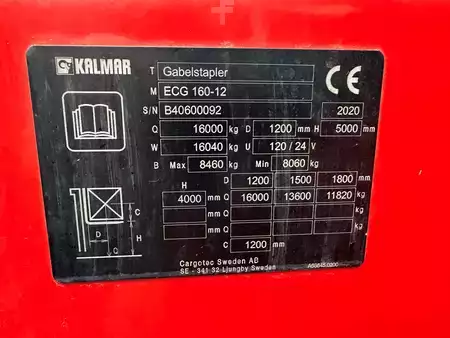 4-wiel elektrische heftrucks 2020  Kalmar ECG 160-12 - FREIHUB-Mast !!! (11)