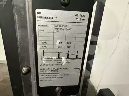 Apilador eléctrico 2018  Toyota SPE 120 L - TRIPLEX 3,7 m (5)