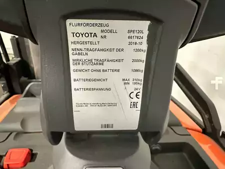 Ruční vysokozdvižný vozík 2018  Toyota SPE 120 L - TRIPLEX 3,7 m (4)