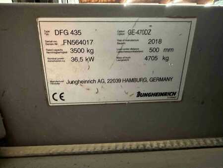 Chariot élévateur diesel 2018  Jungheinrich DFG 435 - TRIPLEX 4,7 m (10)