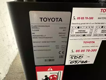Horisontal ordreplukker 2022  Toyota OSE 250 - 187 Stunden !!!! (5)