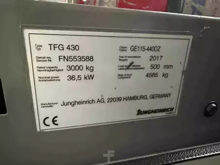 Nestekaasutrukki 2017  Jungheinrich TFG 430 - TRIPLEX 4,4 m (10)