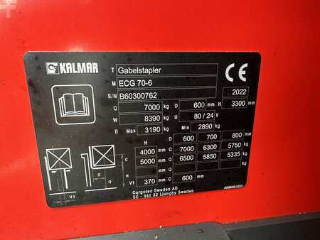 Elektro 4 Rad 2022  Kalmar ECG 70-6 - nur 174 Stunden - only 174 hours !!! (13)