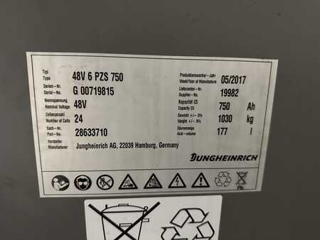 Eléctrica de 3 ruedas 2017  Jungheinrich EFG 220 - SEITENSCHIEBER - KABINE (8) 