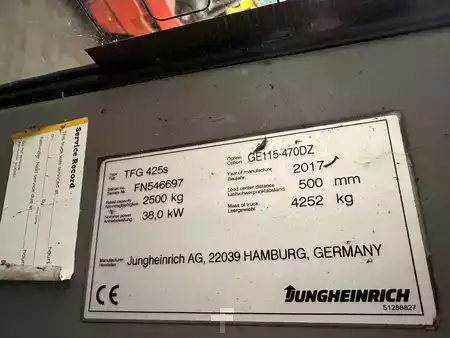 Carrelli elevatori GPL 2017  Jungheinrich TFG 425s - TRIPLEX 4,7 m (10)