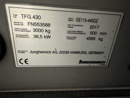 Gázüzemű targoncák 2017  Jungheinrich TFG 430 - TRIPLEX 4,4 m (10)