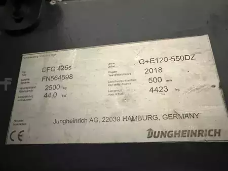 Diesel truck 2018  Jungheinrich DFG 425s - TRIPLEX 5,5 m (10)