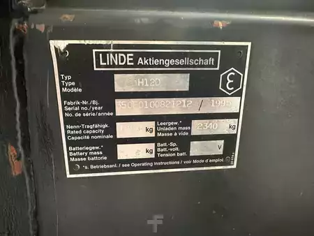 Chariots élévateurs diesel 1995  Linde H 12 D (10)
