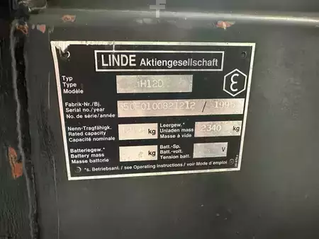 Diesel gaffeltruck 1995  Linde H 12 D (10)