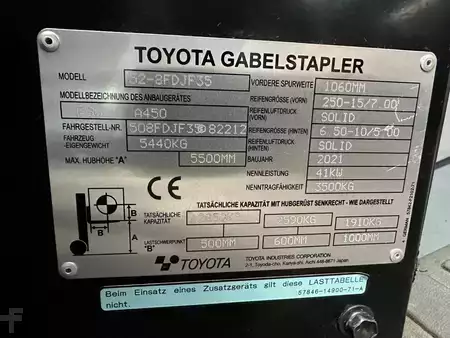 Diesel heftrucks 2021  Toyota 52-8FDJF35 - TRIPLEX - NEUWERTIG (9)