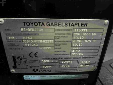 Chariots élévateurs diesel 2021  Toyota 52-8FDJF35 - TRIPLEX - NEUWERTIG (10)