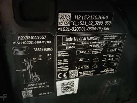 Eléctrica de 3 ruedas 2018  Linde E16-02 (2)
