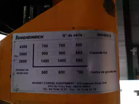 Magasemelésű béka 2001  Jungheinrich EJC 14 (6)