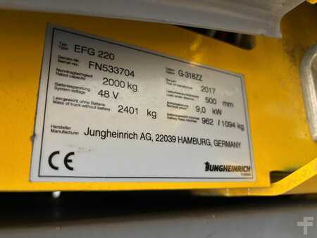 Elektro tříkolové VZV 2017  Jungheinrich EFG 220 Elektro (5)