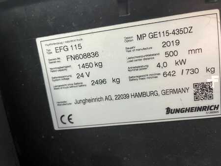 El truck - 3 hjulet 2019  Jungheinrich Elektro Gabelstapler EFG 115 (8)