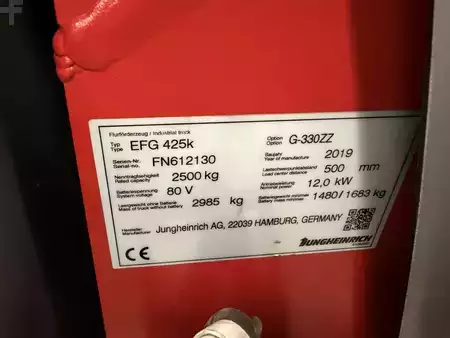 Elektrisk- 4 hjul 2019  Jungheinrich EFG 425k (7)