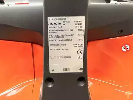 Wózek wysokiego podnoszenia 2018  Toyota SWE 160L (5)